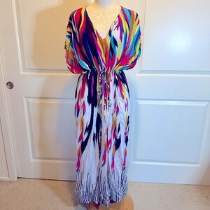 Tropical Pool Dress Cover Up | size Small - Large